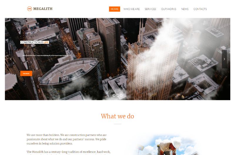 Tema WordPress Arsitektur Megalit