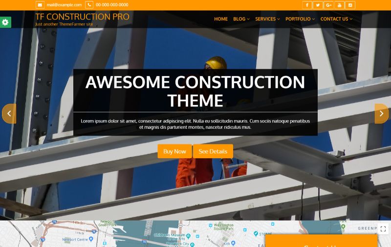 TF Konstruksi Pro Arsitektur Tema WordPress