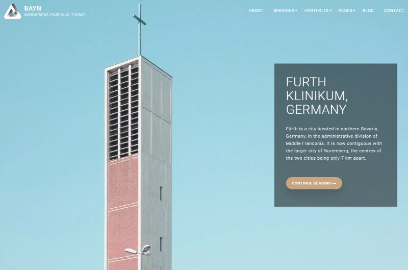 Tema WordPress Arsitektur Bayn