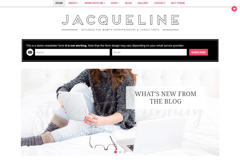 Tema WordPress Feminin Jacqueline
