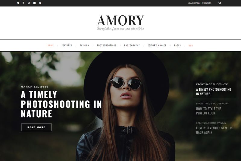 Tema WordPress Amory Feminin