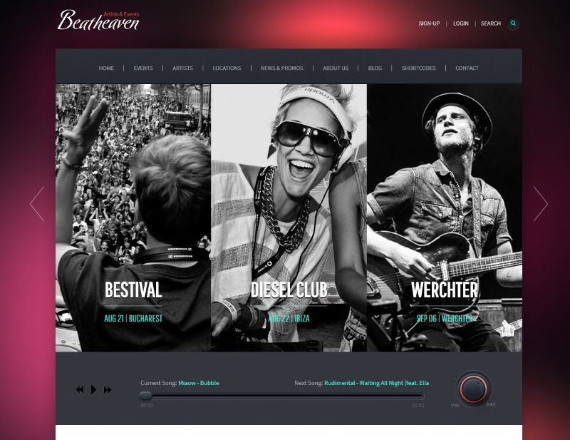 Beatheaven WordPress-Musikthema