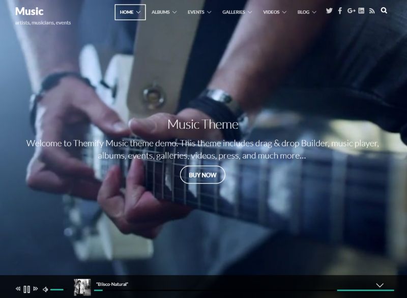 Musik WordPress Musikthema