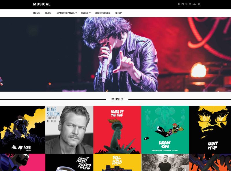 Musikalisches WordPress-Musikthema