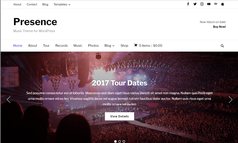 プレゼンス多目的 WordPress テーマ