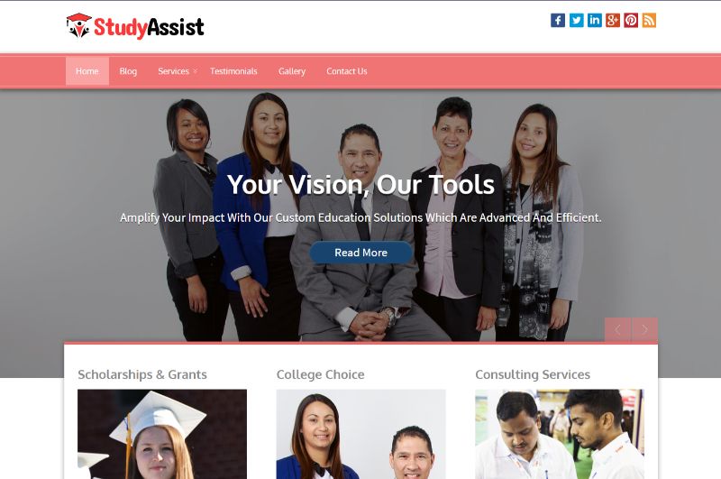 StudyAssist Consulting WordPress-Thema