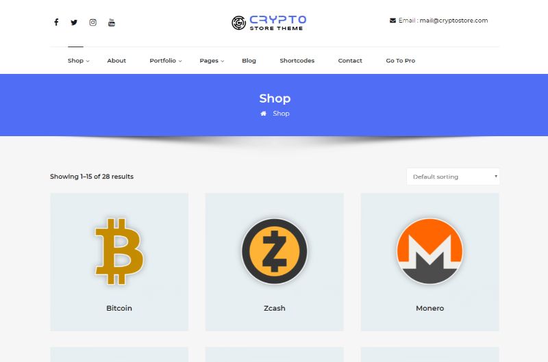 CryptoStore Bitcoin Cryptocurrency WordPress Theme