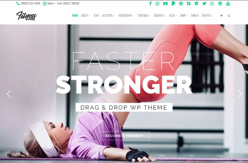 Tema WordPress Mojo Fitness