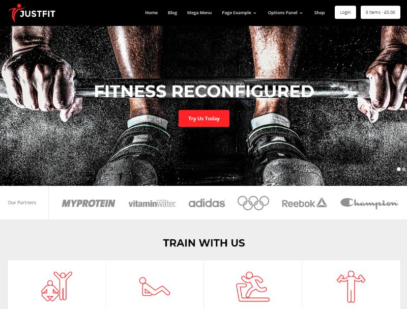 Tema WordPress Justfit Fitness