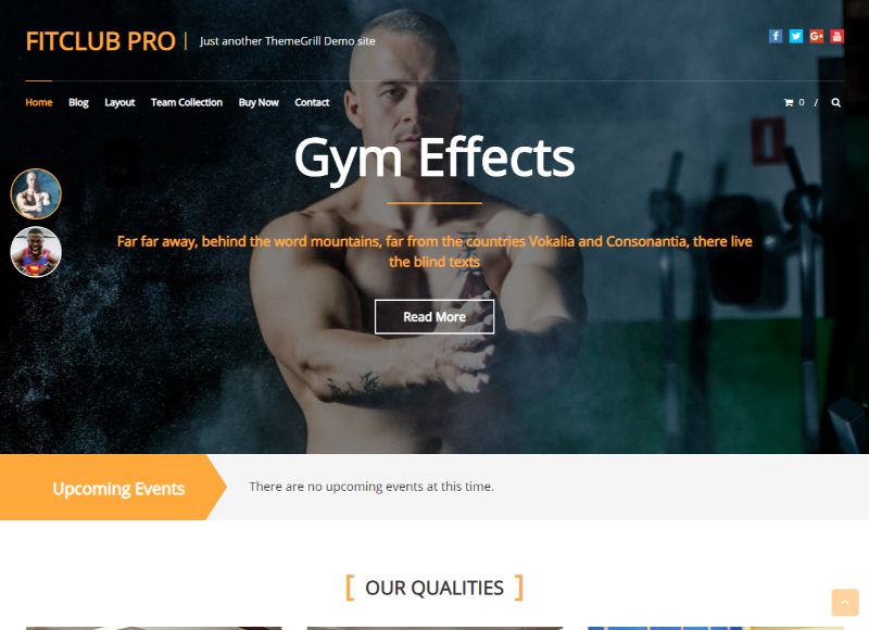 Tema WordPress Fitclub Fitness