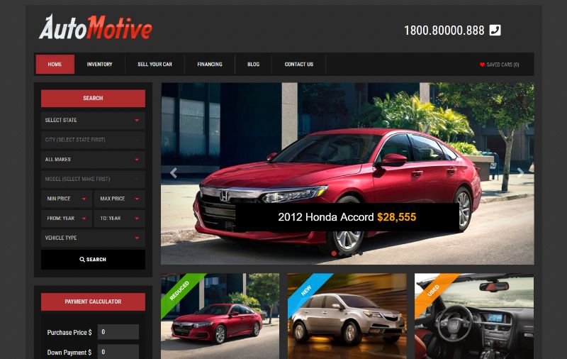 Автомобильная тема WordPress