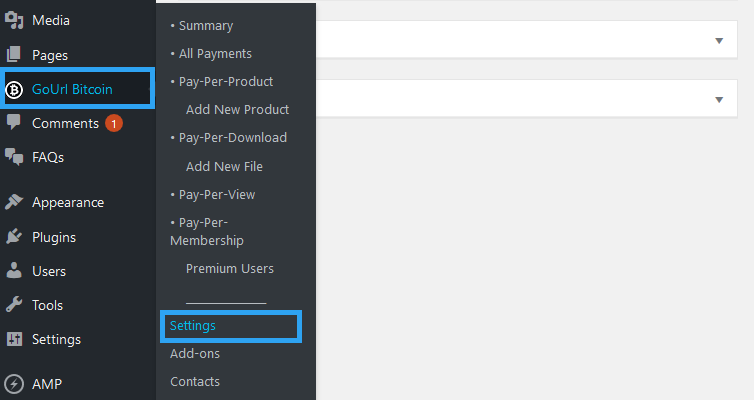 Pengaturan plugin gateway pembayaran bitcoin Gourl