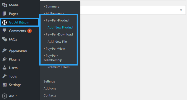 Gourl menambahkan produk
