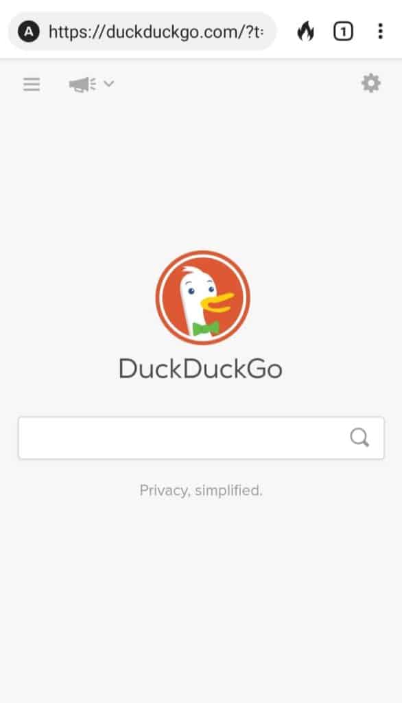 moteur de recherche par défaut duckduckgo