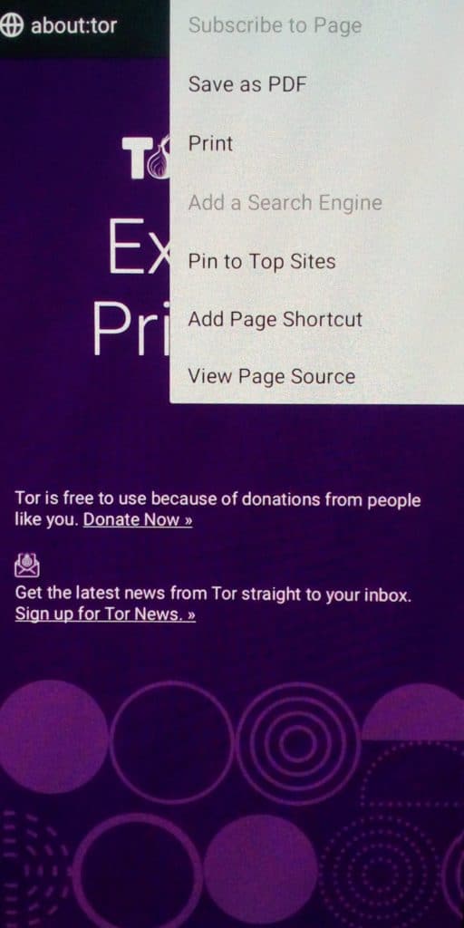 tor android browser pour la confidentialité