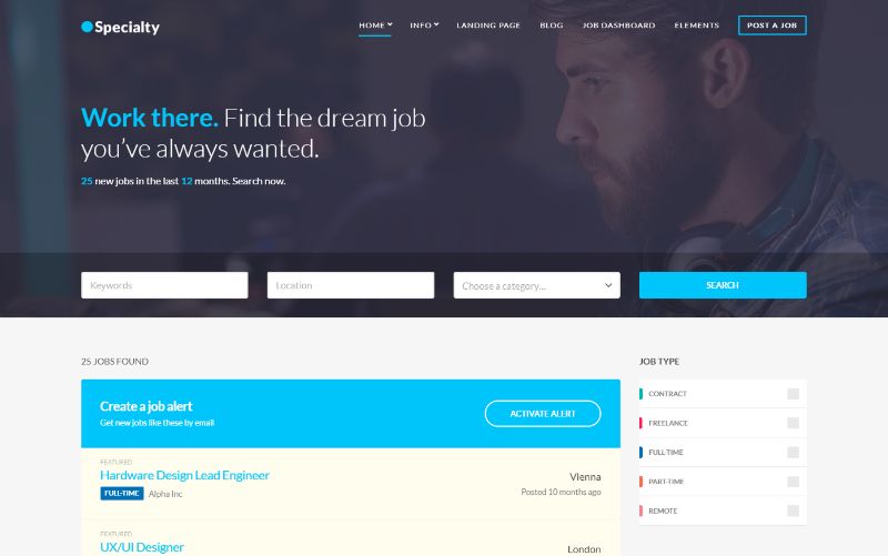 Özel WordPress iş teması