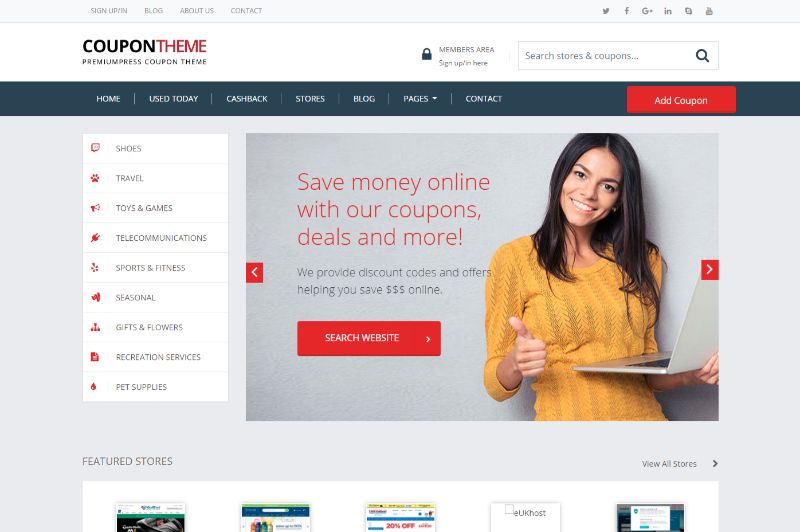 クーポンのテーマ by PremiumPress