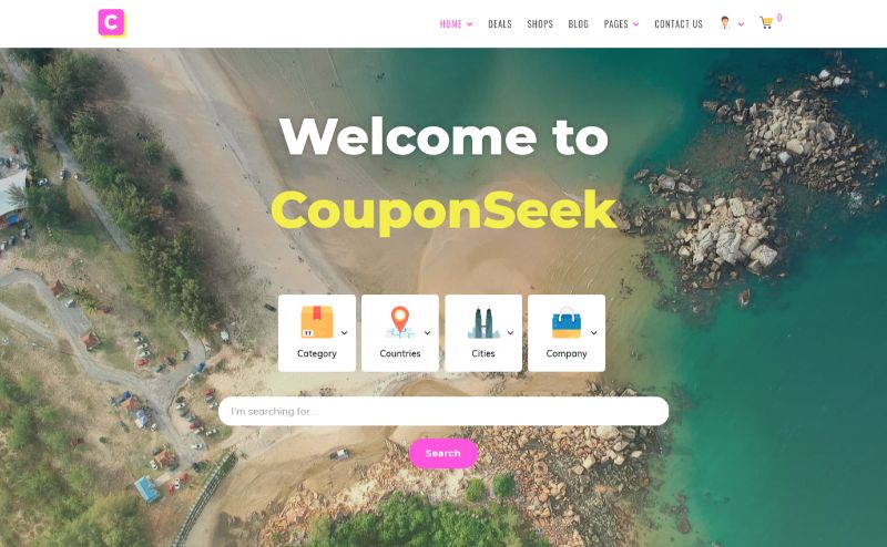 CouponSeek クーポン WordPress テーマ