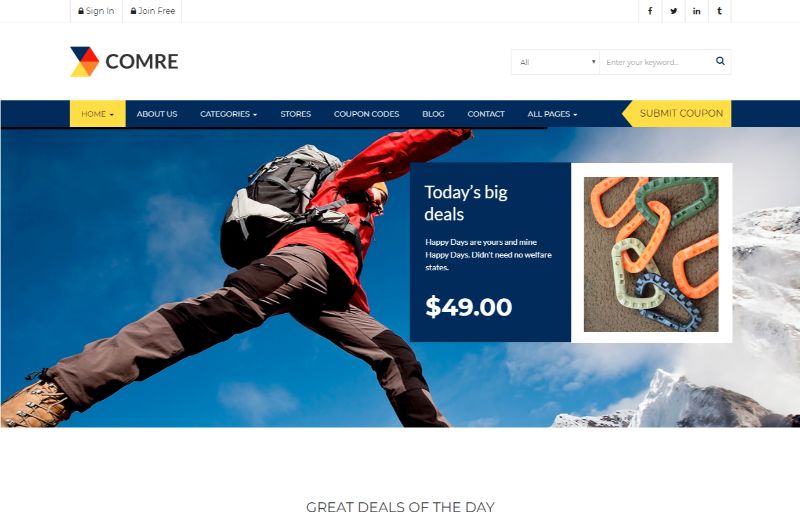 Comre クーポン WordPress テーマ