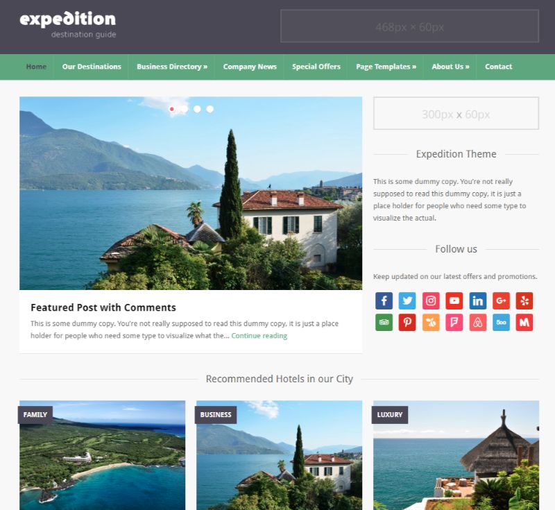 エクスペディション ディレクトリ WordPress テーマ