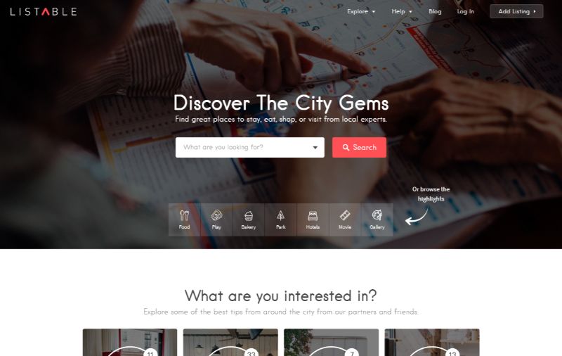 リスト可能なディレクトリ WordPress テーマ