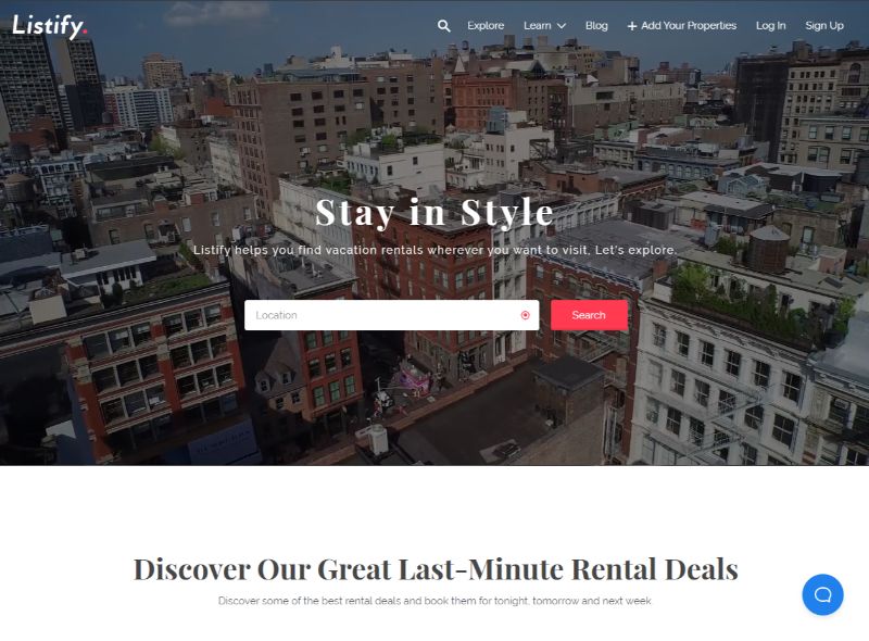 Listify ディレクトリ WordPress テーマ