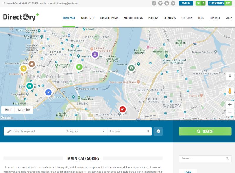 DirectoryPlus ディレクトリ WordPress テーマ