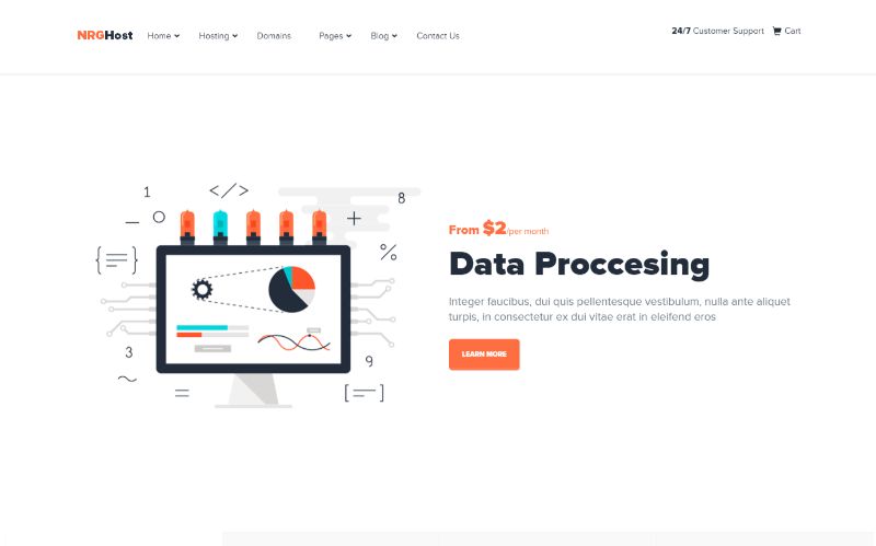 NRGHost ホスティング WordPress テーマ