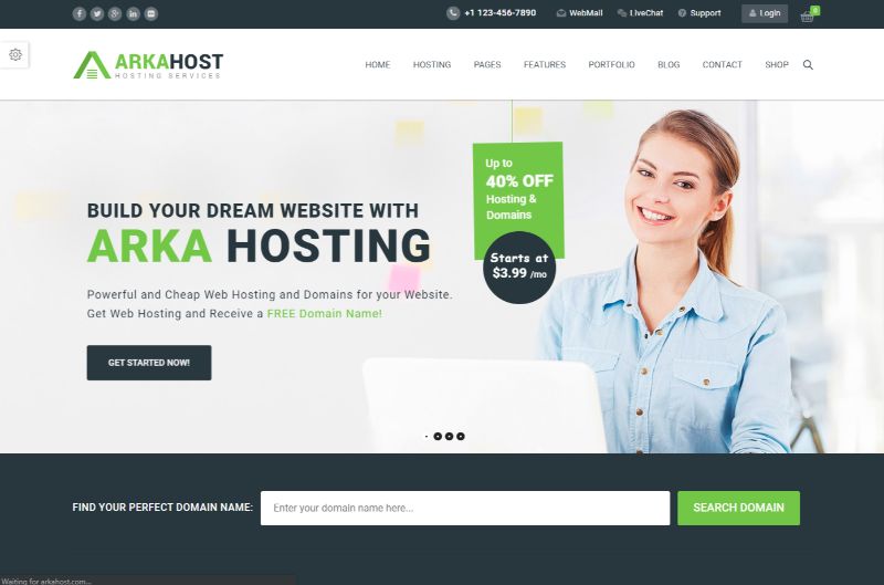 Arka Host WordPress テーマ