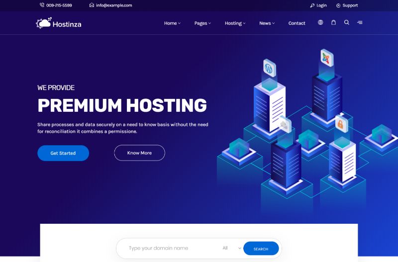 Hostinza ホスティング WordPress テーマ