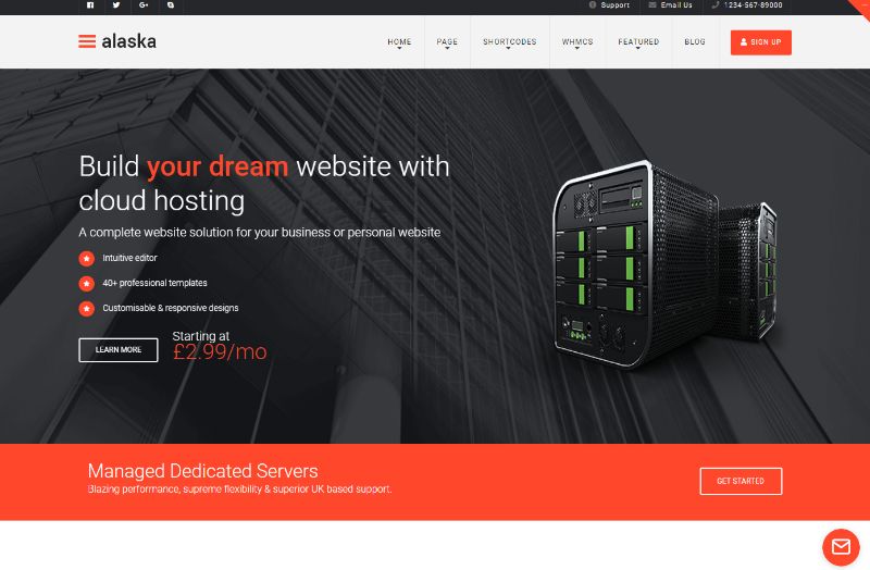 アラスカホスティングWordPressテーマ