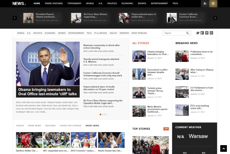 ニュース Gavik WordPress テーマ