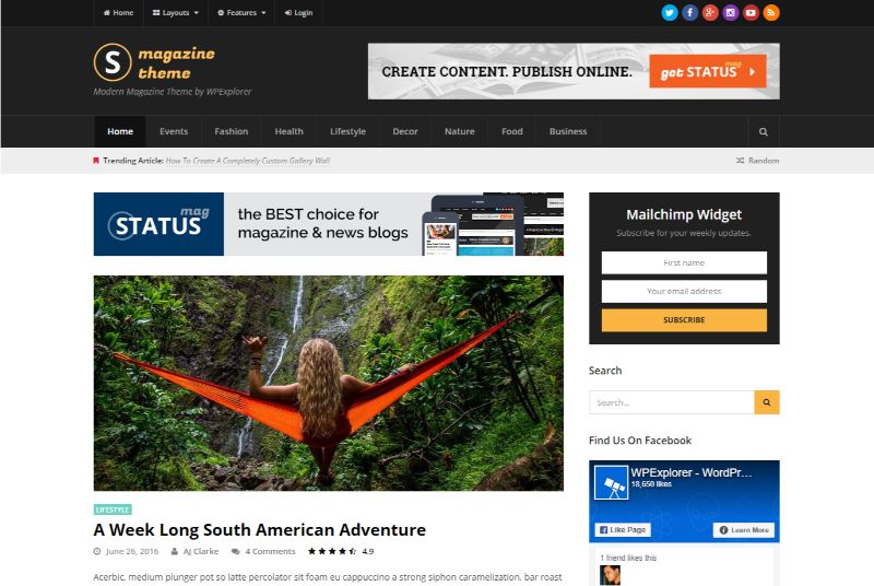 ステータスマガジンワードプレスのテーマ