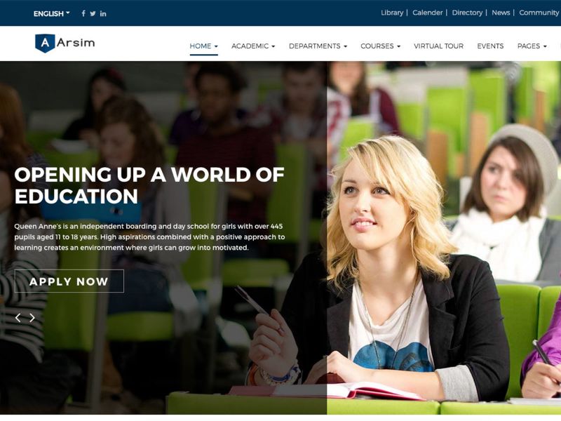 Arsim Education WordPress テーマ