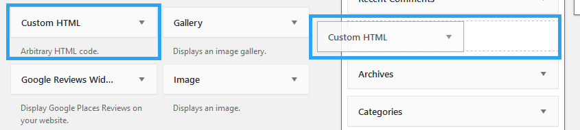 Текстовый виджет