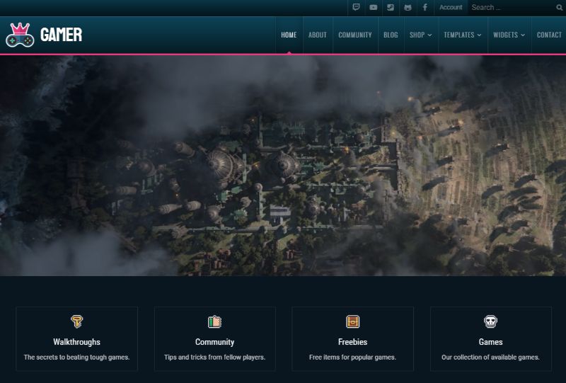 Тема WordPress для геймеров