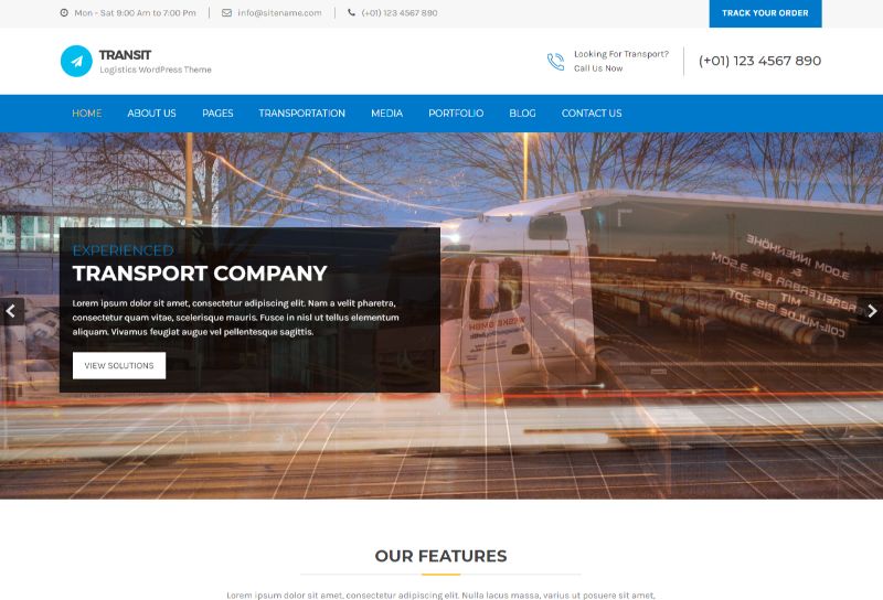 トランジットロジスティクスのWordPressテーマ