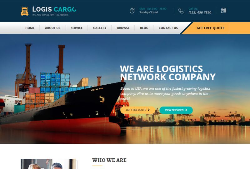 LogisCargoロジスティクスWordPressテーマ