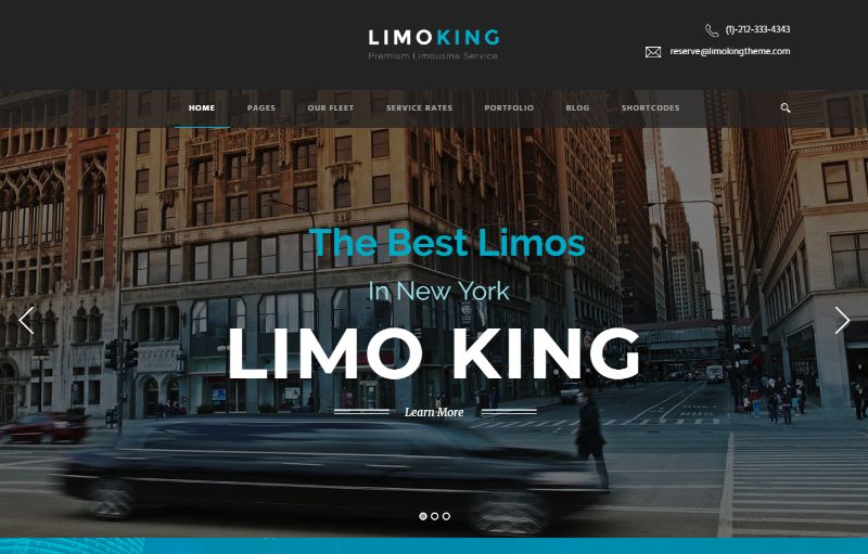 LimoKing Logistics WordPress テーマ