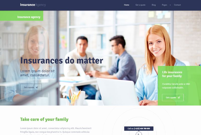 保険代理店のワードプレスのテーマ