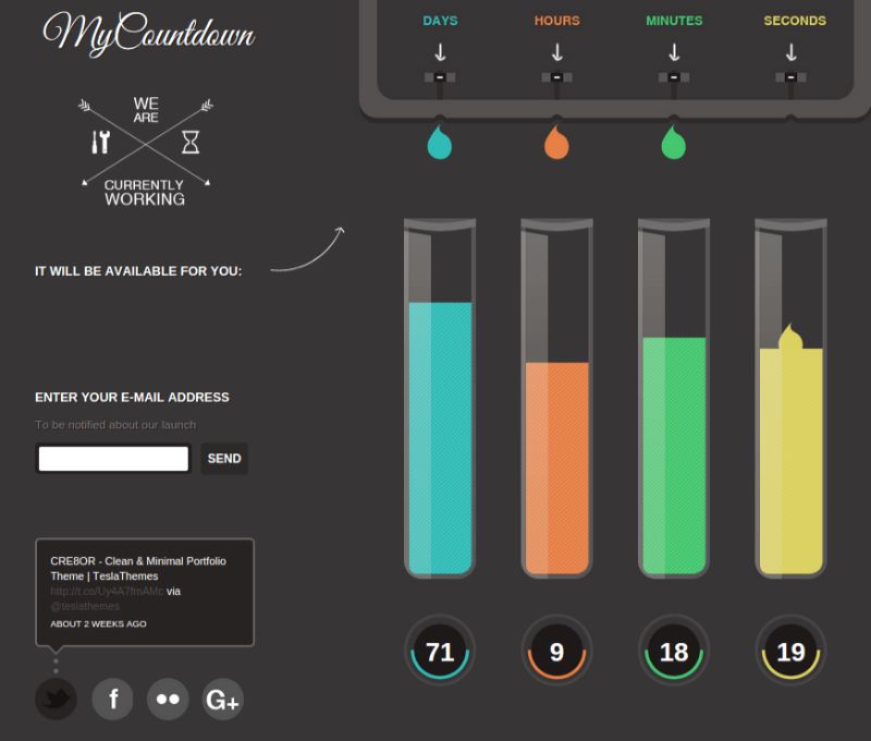 MyCountdown Çok Yakında WordPress Teması