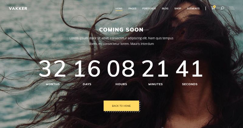 Vakker Çok Yakında WordPress Teması