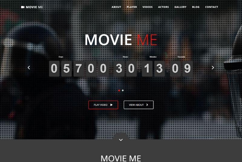 Tema de filme de filme para WordPress MovieMe
