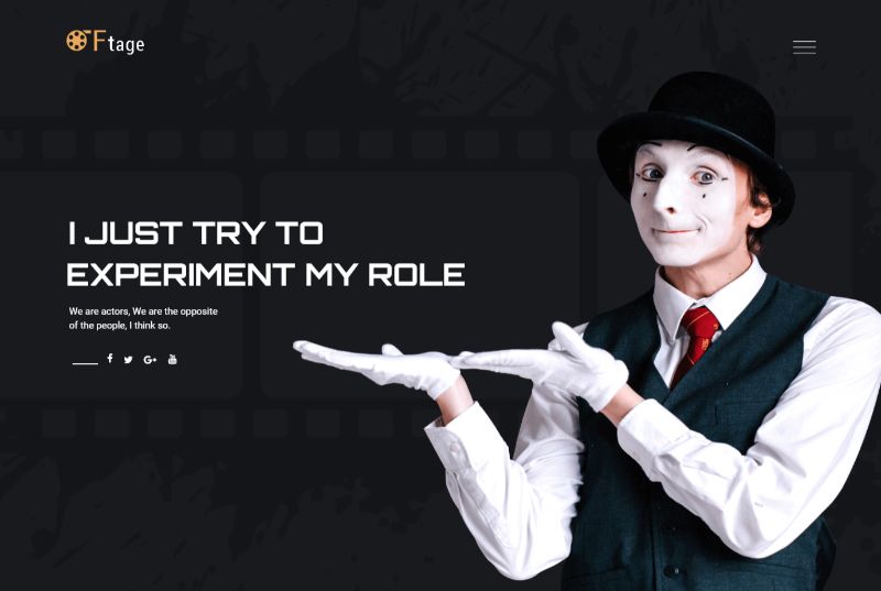 Tema de filme de filme WordPress Ftage