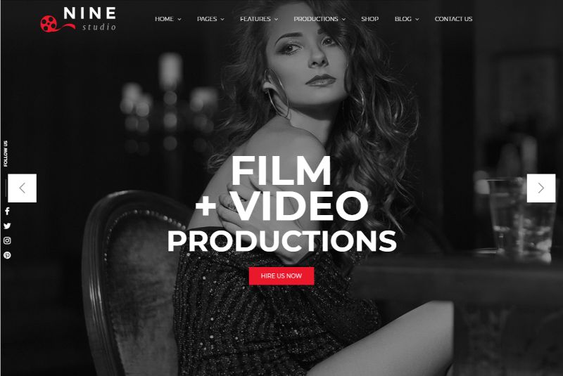 Tema de filme para WordPress Nine Studio