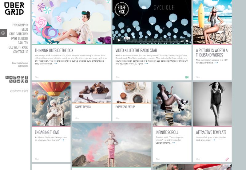 Ubergrid 網格 WordPress 主題