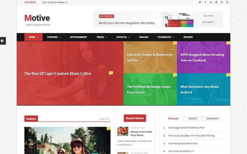 동기 오른쪽 사이드바 WordPress 테마