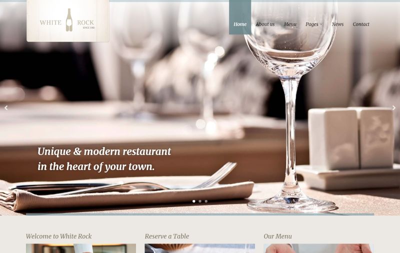 WhiteRock 一栏 WordPress 主题