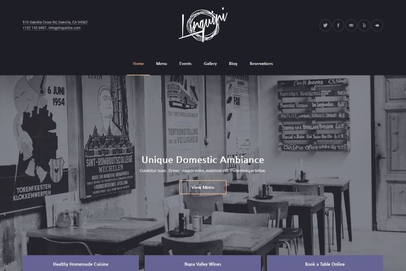 Trzykolumnowy motyw WordPress Linguini