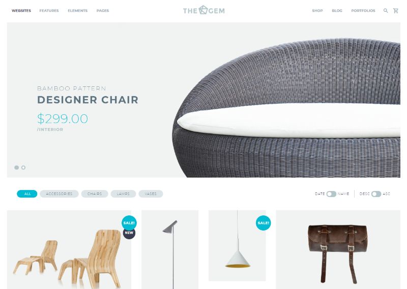 Gem Four Columns WordPress Teması